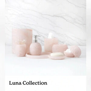 Kassatex Lotion Dispenser and Cotton Jar